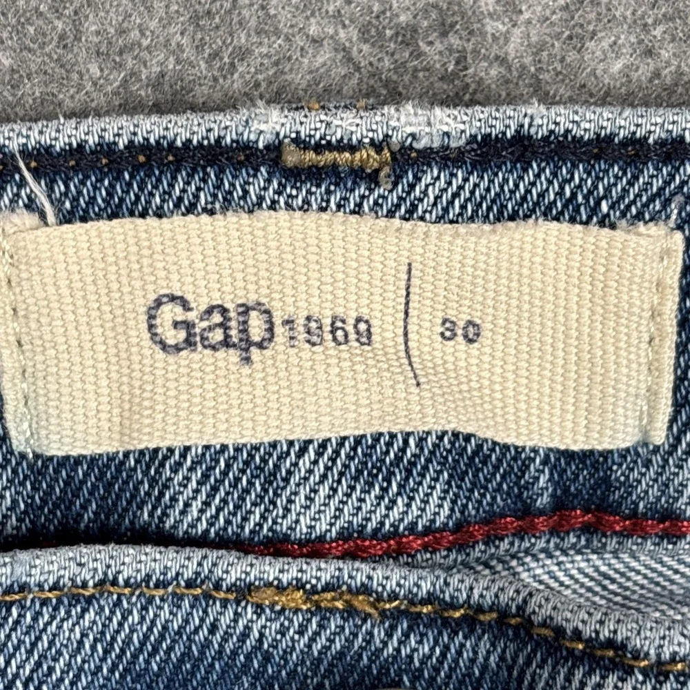 Gap Jeans Mens 30 Light Blue‎ 1969 Button Fly Straight Leg Blue Coral Denim